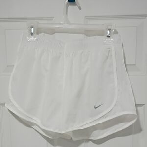 Nike Women's White Sports Shorts